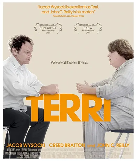 A poster of the movie, terri.