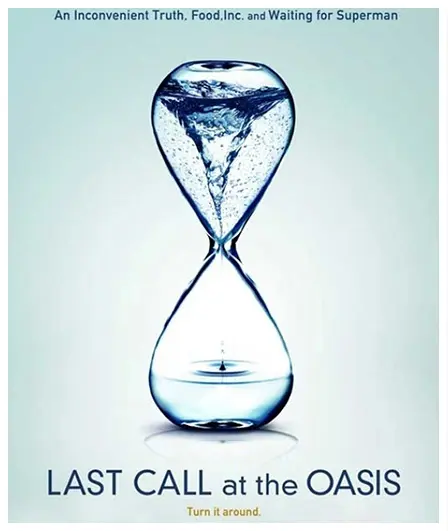 A poster of the movie last call at the oasis.